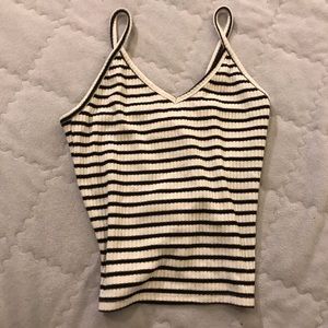 Black & White Striped Tank